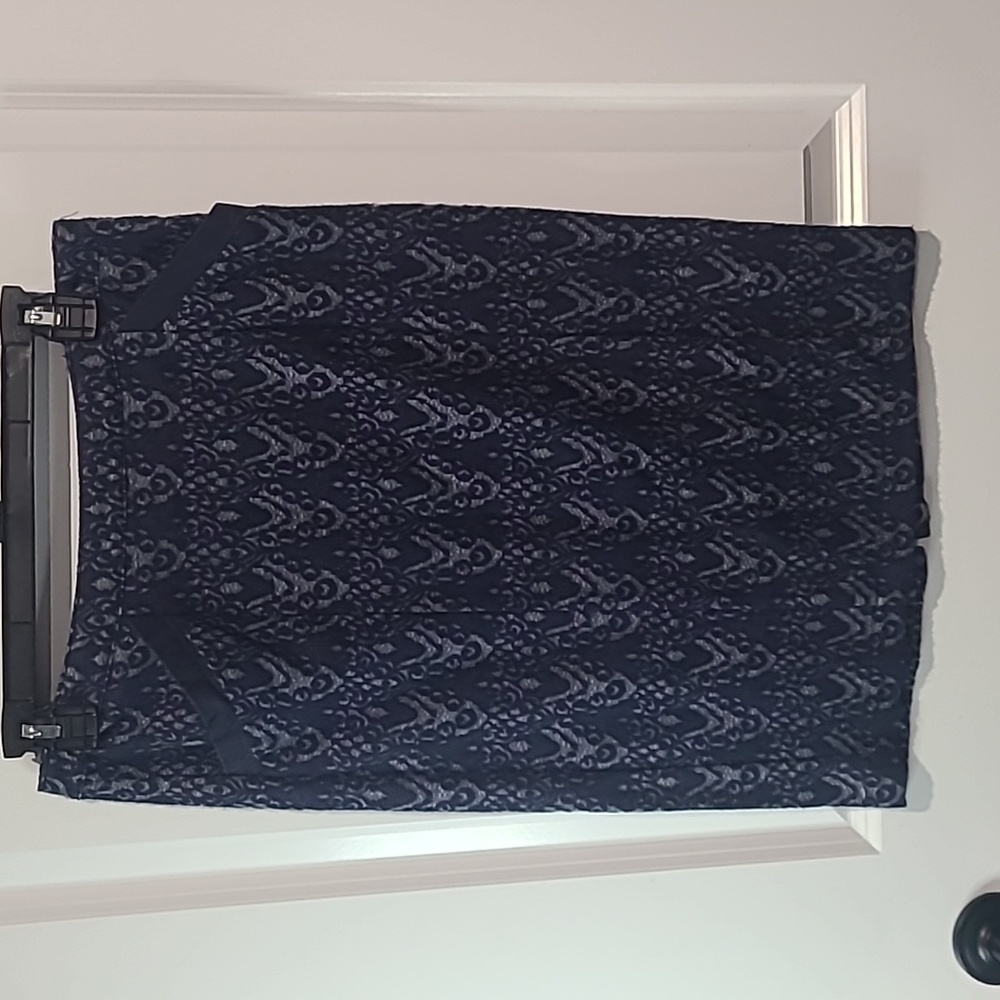 Blue pencil skirt